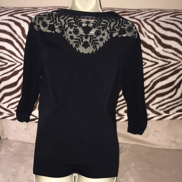 Style & co PL black long sleeved shirt 💕 - Picture 5 of 7